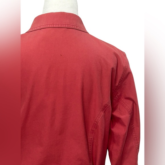L.L. Bean Vintage Y2K Women's M P Red Jacket Logo Casual Chore Barn Coat READ - Picture 9 of 16